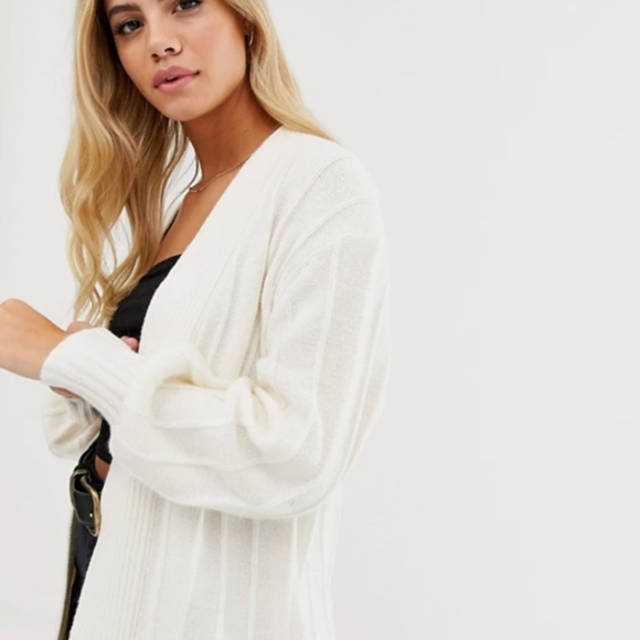 NWT ASOS DESIGN coatigan in fluffy yarn - Picture 3 of 3